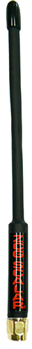 UHF flexible hand portable whip, black, 900-930MHz, SMA male as base, 2.1dBi – 190mm